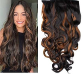 Amone 5 Clip Hair Extension Copper Color (Pack of 12)